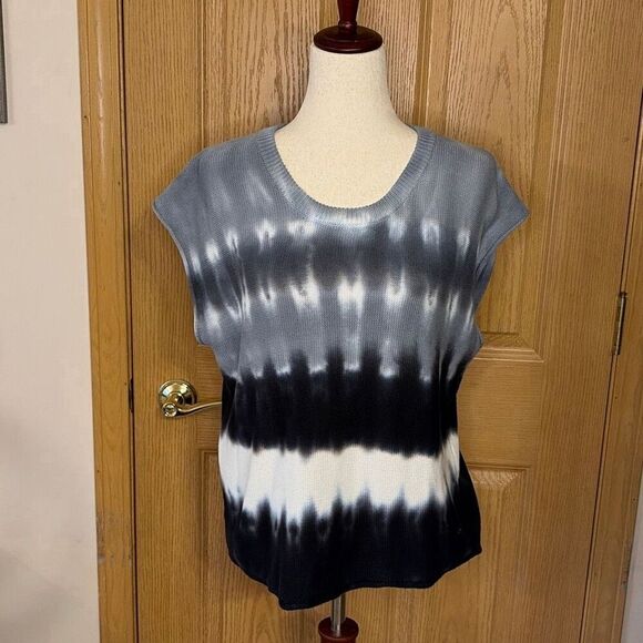 Evereve James Sleeveless Tie Dye Sweater Medium - Picture 2 of 6